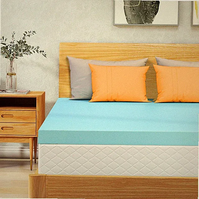 3" Cooling Gel Memory Foam King Mattress Topper for Back Pain Relief