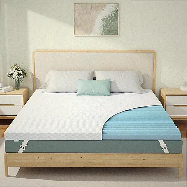 3 Inch Full High Density Mattress Topper, Cooling Firm Bed Topper for Pressur...