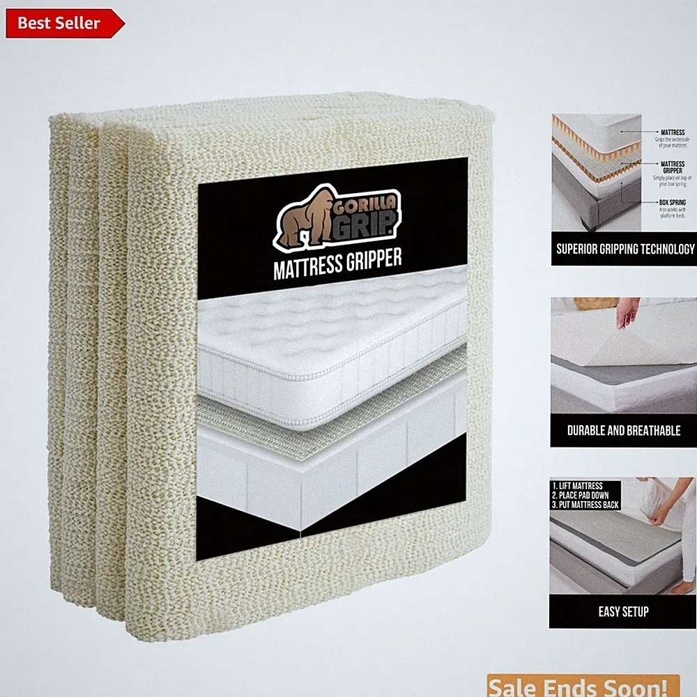 Adjustable Queen Mattress Gripper Pad – Slip Resistant & Customizable Fit