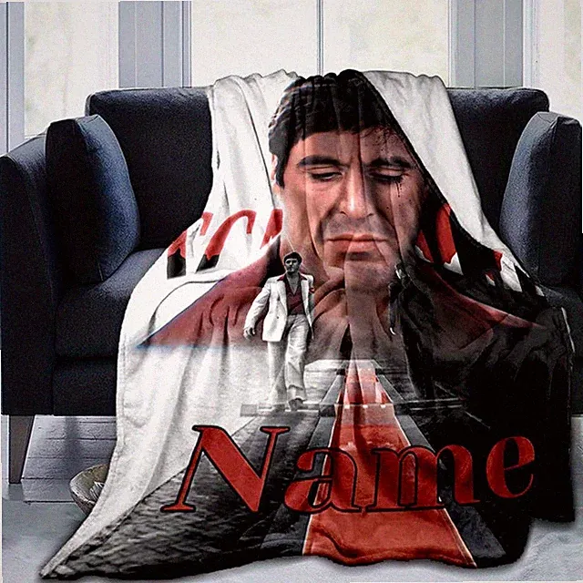 [Customizable Flannel Blanket] Customizable Flannel Blanket Scarface, Modern