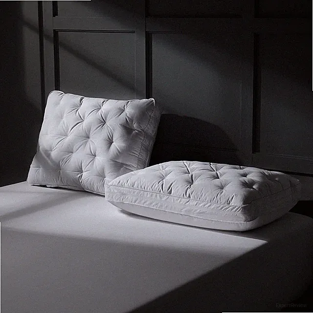 Customizable Goose Feather Down Pillows Queen Set of 2 for All Sleepers 20x28