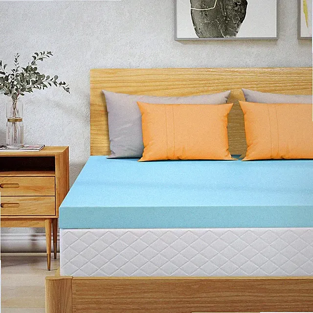 Gel Memory Foam Mattress Topper Queen 3 Inch CertiPUR Back Pain