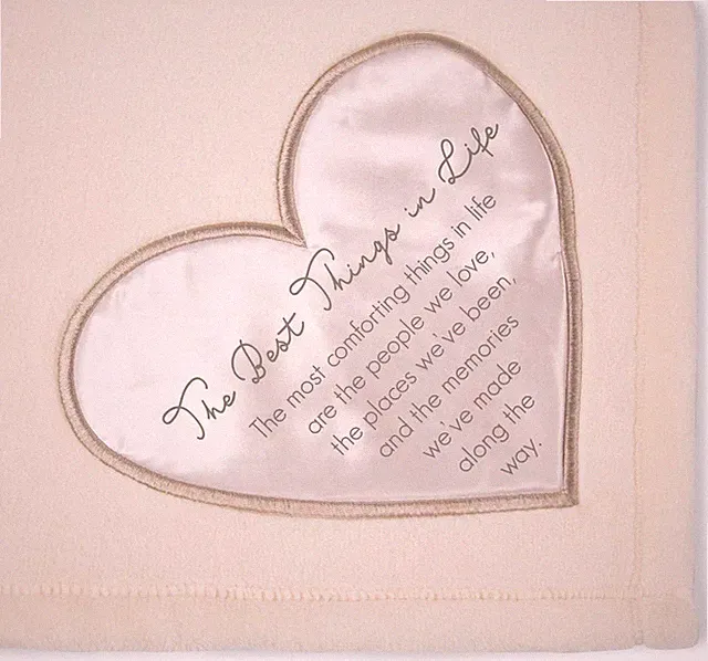 the Comfort Blanket 19510 the Best Things in Life Plush Throw Blanket