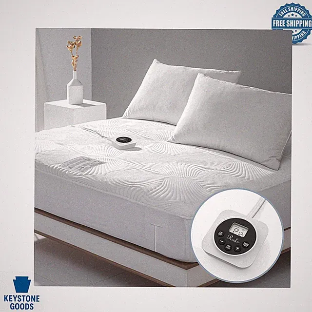 Twin XL Electric Heated Mattress Pad with 12 Heat Settings & Auto Shut-Off