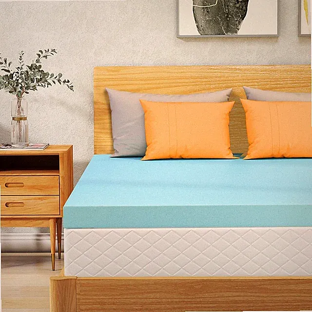 VALUXE Queen Mattress Topper 3 Inch Cooling Gel Memory Foam, CertiPUR-US